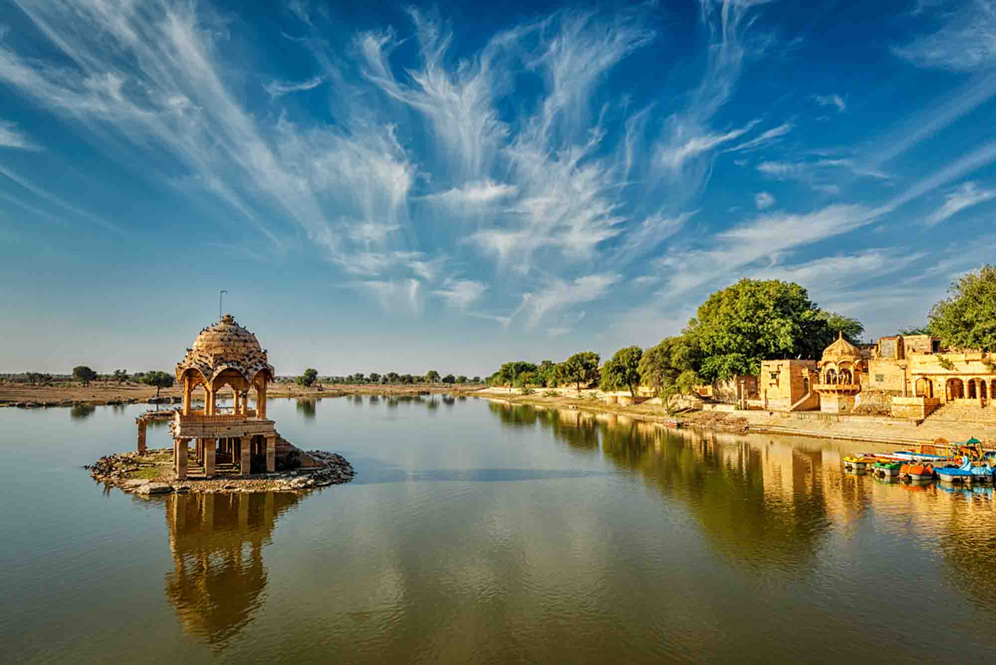 Dreamtime Bungalows Dreamy Desert Package Sunset at Gadisar Lake